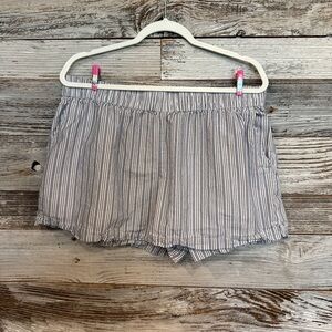 Universal Thread Blue Striped High Waist Shorts